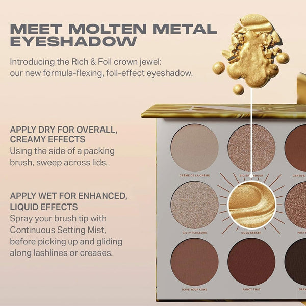 MORPH Rich & Foiled Artistry Palette - Gold Seeker