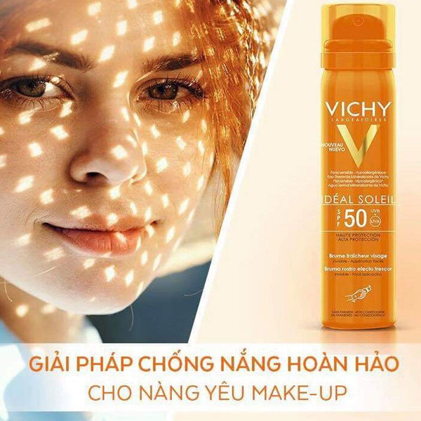Vichy Sunscreen Spray Oil-Reducing, Dry, Non-Greasy SPF 50 PA+++ 75ml