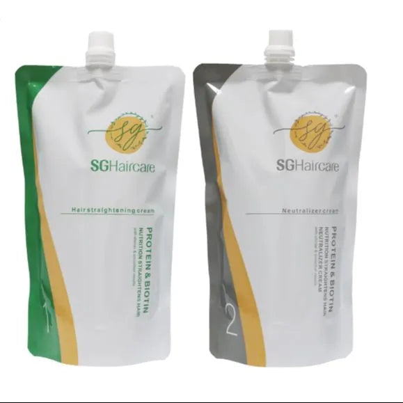 SG Haircare Hair Rebonding kit restoration cream biotin keratin